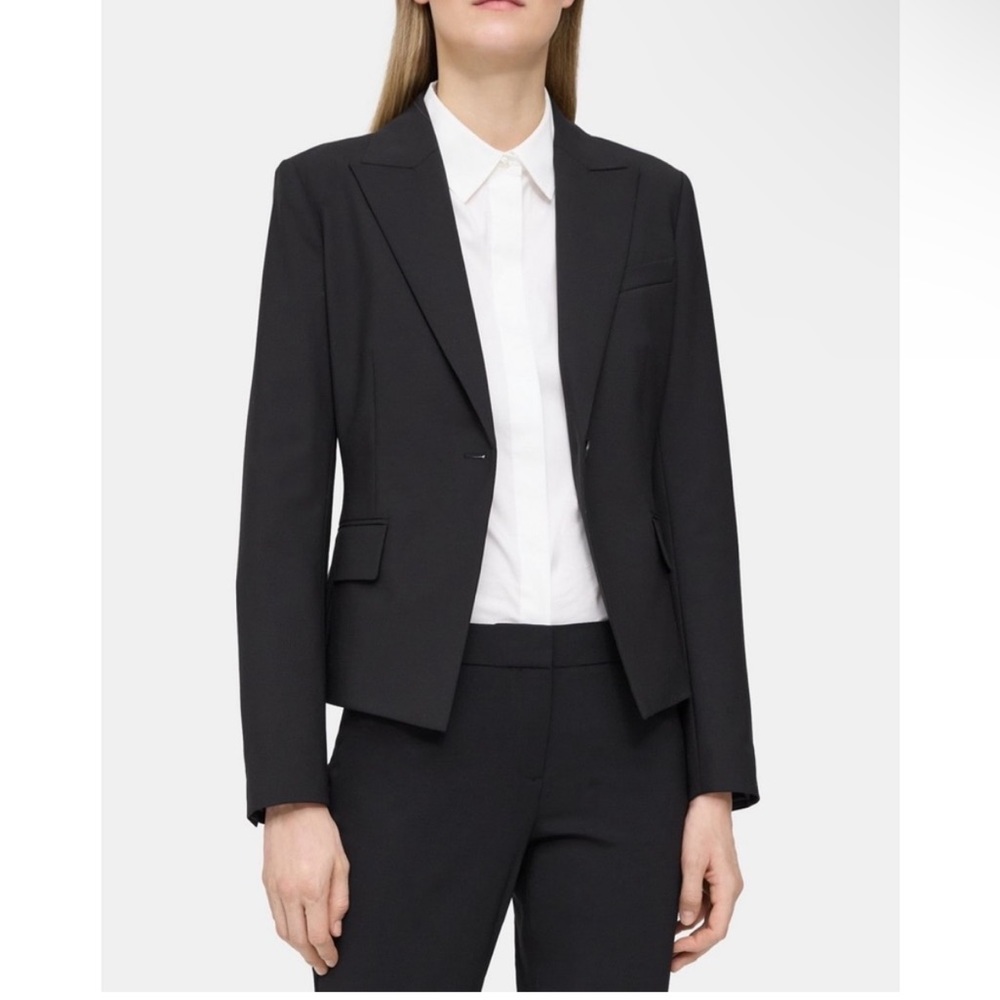 Theory Modern Blazer Black Wool